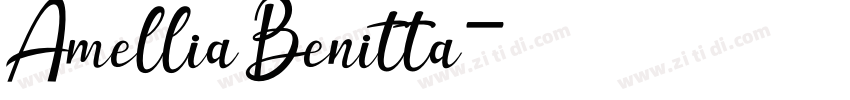 Amellia Benitta字体转换